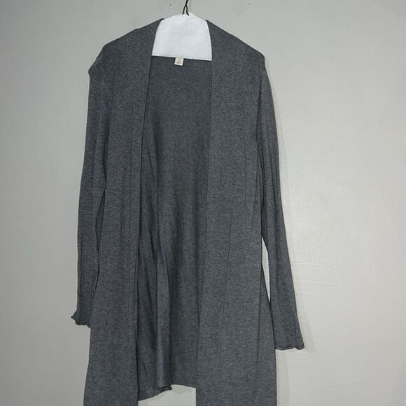 Chicos size one/small gray longer length open cardigan - Picture 4 of 8